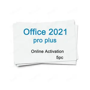 Clé de licence Office 2021 Pro Plus 5PC Office 2021 professionnel Plus clé vente au détail 5 utilisateurs 100% activation en ligne