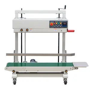 FRD-1200V Automatic 220V 110V Vertical Ink Wheel Printing Plastic PE Bags Band Sealer