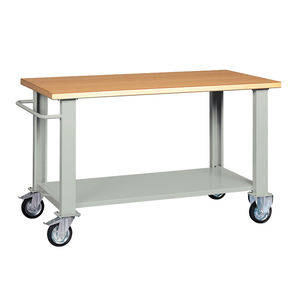 Tecnotelai établi 1500x750x900mm avec roues et plateau en bois, capacité de charge 450Kg - Product Image 1