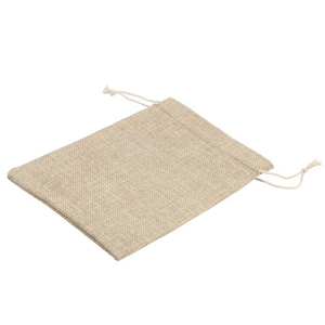 Bolsa de yute de color natural con cordón para regalo, bolsa de arpillera para joyería, bolsa de embalaje, muestra gratuita, pequeña bolsa de yute en blanco para almacenamiento - Product Image 5