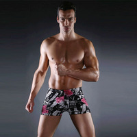 Maillots de bain pour hommes personnalisés, slips, séchage rapide, imperméables, résistants au chlore, taille ajustable, fleurs, spandex/polyester, shorts de bain