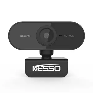 Vente chaude Con Leds 1080 PC Camara Web HD USB Webcam Avec Microphone Ordinateur Portable 1080 P