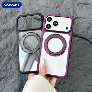 Funda Transparente Moderna VAWI B428 con Soporte para Engranajes para iPhone 18 17 16 15 14 Pro Max, Antiamarilleo, Magnética, Fundas para Móvil - Product Image 4