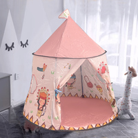 Usine rose indien yourte enfants tente tente enfants intérieur et extérieur indien yourte fille garçon famille château jeu maison