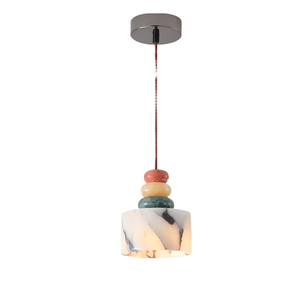 Natural Marble <b>Chandelier</b> Adjustable Height Nordic Creative Warm <b>Bedroom</b> Bedside Pendant Lamp Middle Hot Sell <b>Chandelier</b> - Product Image 1