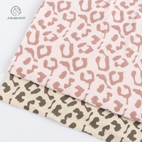 Tissu en mousseline de coton imprimé léopard XNZTEX JURAVICHY JF2516 pour robe femme et vêtements de nuit enfant