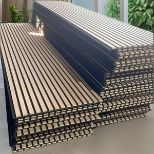 Pannello Acustico Decorativo in <span class=keywords><strong>Legno</strong></span> a Doghe, Pannello Acustico Professionale in Impiallacciatura di <span class=keywords><strong>Legno</strong></span> Lineare per <span class=keywords><strong>Rivestimento</strong></span> di Soffitti e Pareti di Ristoranti - Product Image 6