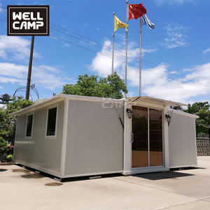 Casa Contenedor Expandible WELLCAMP, Plegable, Panel Sándwich de Acero, <span class=keywords><strong>Hotel</strong></span>, Villa, <span class=keywords><strong>Gran</strong></span> Apartamento Portátil de <span class=keywords><strong>2</strong></span> Dormitorios, Indonesia, Filipinas - Product Image 1
