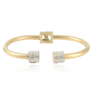 Bracelet en cristal pour femme, doré, serti de strass, géométrique, pour tous les jours, 13007 - Product Image 1