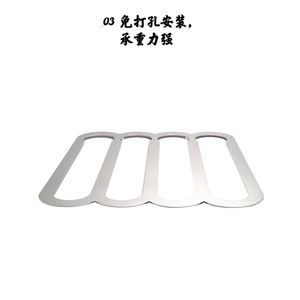 Capsule Storage Rack Aluminum <b>Wall</b> <b>Mount</b> 20 Pieces For <b>Cabinet</b> Tile Dining Room Modern Simple Style - Product Image 3