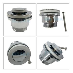 ND511 Tuyau de vidange classique pour lavabo de salle de bain Bouchon à vis Vidange en laiton Pop up en laiton Déchets <span class=keywords><strong>clic</strong></span> <span class=keywords><strong>clac</strong></span> - Product Image 3