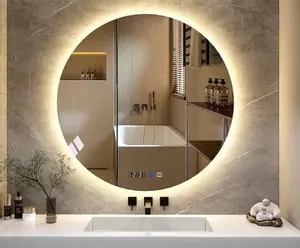 Miroir de maquillage mural pour salle de bain Boîte de maquillage avec lumière LED Miroir de maquillage avec lumière LED