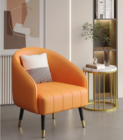 Fauteuil Canapé Simple Scandinave en Tissu Créatif pour Salon et Balcon