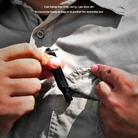 Sifflet de sauvetage extérieur en alliage d'aluminium EDC outil d'urgence défense aérienne civile couteau de survie Express multifonction