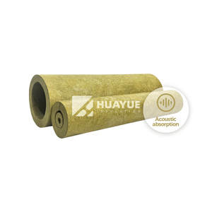 HUAYUE Tubería de aislamiento de alta temperatura Diseño moderno Tubería de lana de roca ecológica para aplicaciones de sistemas de Plomería - Product Image 1