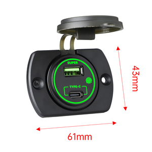 Cargador USB para Auto de 12V 24V OEM, Adaptador de Carga Rápida PD+3.0, Enchufe de Carga Súper Rápida para Vehículo - Product Image 3