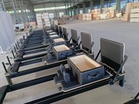 Appareil de Pilates Reformer télescopique durable et conforme aux normes britanniques, en aluminium léger de qualité professionnelle, pour usage commercial, garantie 10 ans