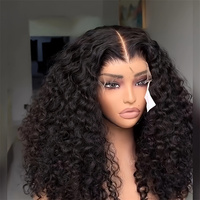 Vente en gros Perruques courtes Bob vietnamiennes Perruques cheveux humains Full Lace Front Perruques Deep Curly Perruques Swiss HD Lace Frontal pour femmes noires