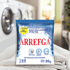 OEM 30g <span class=keywords><strong>precio</strong></span> de fábrica alta calidad rica Espuma detergente en polvo fuerte eliminación de manchas jabón en polvo del fabricante de China - Product Image 5