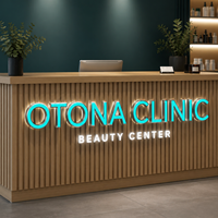 Enseigne lumineuse LED personnalisée, enseigne en acrylique rétroéclairée 3D pour salon de beauté et logo mural de parc, étanche IP65, utilisation en extérieur/intérieur