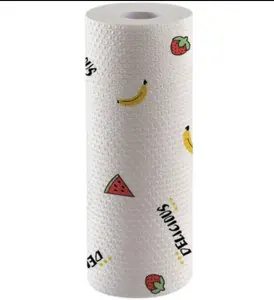 Manufacturer bamboo fiber reusable kitchen paper towels roll with competitive price