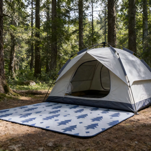 Tapete de Viaje Resistente y Ecológico, Hecho a Máquina, Portátil, Impermeable, Resistente a la Humedad, Apto para Mascotas, Moderno, para Campamento y Picnic - Product Image 1