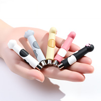 Vente chaude en gros Outil magnétique en métal pour ongles - Conception griffe de chat Aimant puissant Brosse double tête pour salon Manucure œil de chat 3D