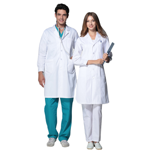 <span class=keywords><strong>Bata</strong></span> de <span class=keywords><strong>Laboratorio</strong></span> Médica Unisex, Tela Dobby de Poliéster/Algodón, Mangas Largas/Cortas, para Médicos, Enfermeras, Dentistas, Profesionales de la Salud, ODM - Product Image 5