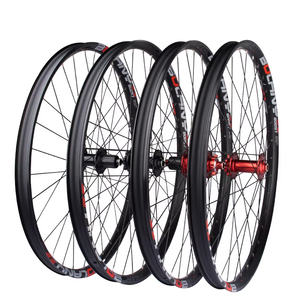 Juego de ruedas de <span class=keywords><strong>bicicleta</strong></span> de montaña 27,5/29 pulgadas aleación de aluminio llanta de doble capa eje de barril freno de disco ligero - Product Image 1