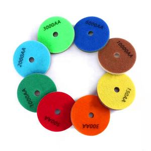 Venda direta da fábrica o melhor diamante molhado esponja de polimento para mármore e pedra projetada polimento 100mm - Product Image 2