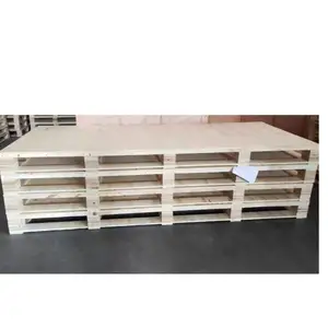 Chariot élévateur à simple face Tapis en bois Panneau d'entrepôt étanche à l'humidité Panneau de carte logistique Palette en bois pour un stockage efficace