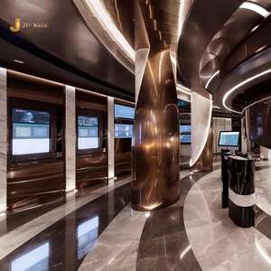 Cache-colonne en acier inoxydable PVD EX1032 pour la décoration murale intérieure des appartements modernes, villas, hôtels et projets commerciaux – Garantie 3 ans - Product Image 1