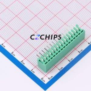 MX2EDGR-2.5-15P-GN01-Cu-A Plug-in Terminal Block Bent Lead Through Hole,P=2.5mm Board-to-Board / Socket Closed 1x15P 2.5mm Green - Product Image 2