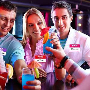 200 Etiquetas de Papel Rectangulares Laminadas con Nombre, Pegatinas Adhesivas Moradas con la Frase 'Hola, Mi Nombre Es', para Oficina/Escuela/Profesores/Correo (35" X - Product Image 4