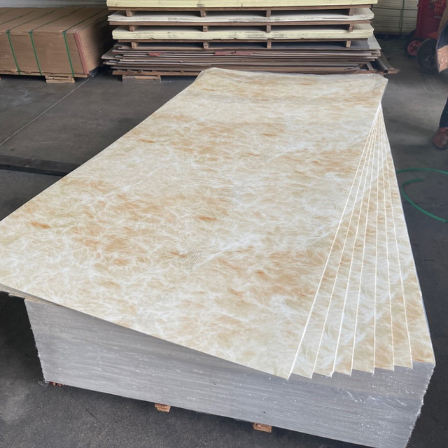 New Fashion Luxurious Gilt Artificial Marble Tile Waterproof PVC Marble Sheet