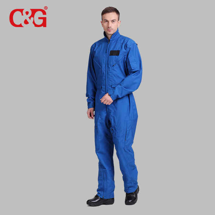 Men Blue Nomex Pilot Flight Suit - Fire Retardant & Stylish