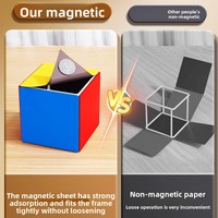 Modèle de prisme rectangulaire magnétique - Outil pédagogique mathématique pour les élèves de 5e année du primaire - Géométrie solide - Surface et aire