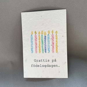 Cartes de remerciement personnalisées biodégradables faites à la main avec logo imprimé, cartes en papier plantables avec graines de lavande intégrées - Product Image 3