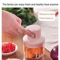 Mini hachoir à viande électrique sans fil Usb automatique portable sans fil broyeur d'ail pour la cuisine domestique