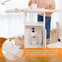 Planche à repasser pliante en bois avec cadre en acier inoxydable et housse, mobilier domestique moderne réglable, vente en gros