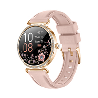 Karen M Damen Smartwatch KM108, 7,8mm Dünnes Gehäuse, 1,32 Zoll AMOLED-Bildschirm, Legierungsgehäuse mit Stahlboden, Anruf-Smartwatch für Frauen