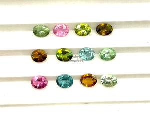 6x8mm Natural <b>Tourmaline</b> Oval Cut Gemstones Beads For Jewelry Making Faceted Loose Calibrated Multi <b>Tourmaline</b> Stone Wholesale - Product Image 2