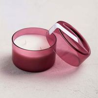 Bougie parfumée Maison Berger Voyager, pot en verre bleu profond