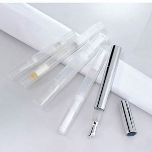 Empty Eye Cream Container Screw Cap Aluminum/<b>Plastic</b> Cosmetic <b>Tube</b> with Sponge Applicator - Product Image 4