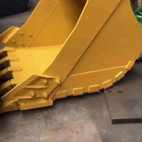Godet de pelle hydraulique renforcé Q355B robuste avec dents de tigre pour l'exploitation minière