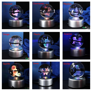 Hot Selling <strong>Pokemon</strong> Go Monster Gengar 3D Laser Pokeball Crystal <strong>Keyring</strong> - Product Image 4