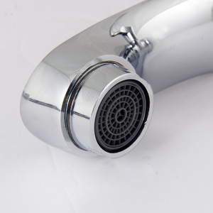 Grifo de Lavabo Monomando de Cobre, de un Solo Orificio, Montado en el Tapa de la Bañera, Estilo Moderno - Product Image 3