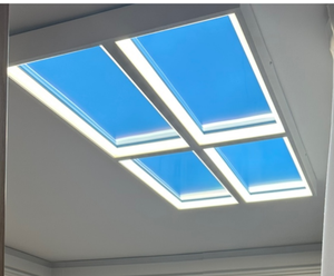New Design Artificial Led Panel Smart Recessed Ceiling Blue Sky Lights Wifi APP Ceiling Panel Artificial Skylight