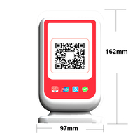 Lecteur de carte NFC 4G QR autocollant statique qr code paiement caisse de résonance en option écran 2.4 pouces Z20