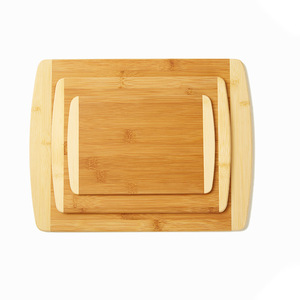 เขียงไม้ไผ่ทรงสี่เหลี่ยมผืนผ้า กันลื่น เกรดอาหาร หนา สำหรับใช้ในครัว - Product Image 1